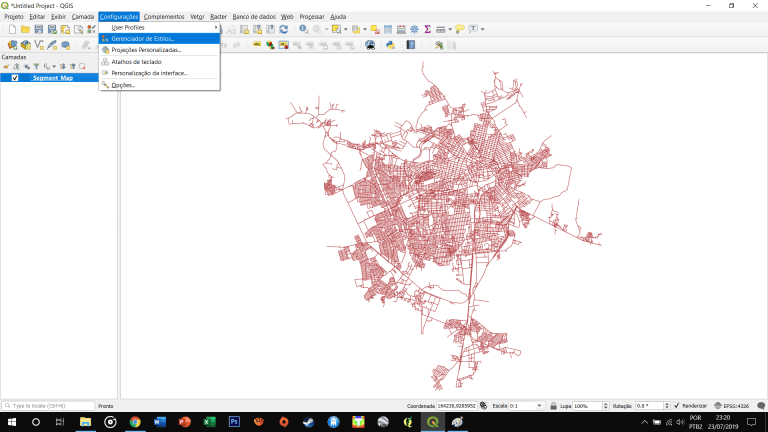Sintaxe Espacial: Rampas de Cores do DepthmapX e SST para o QGIS