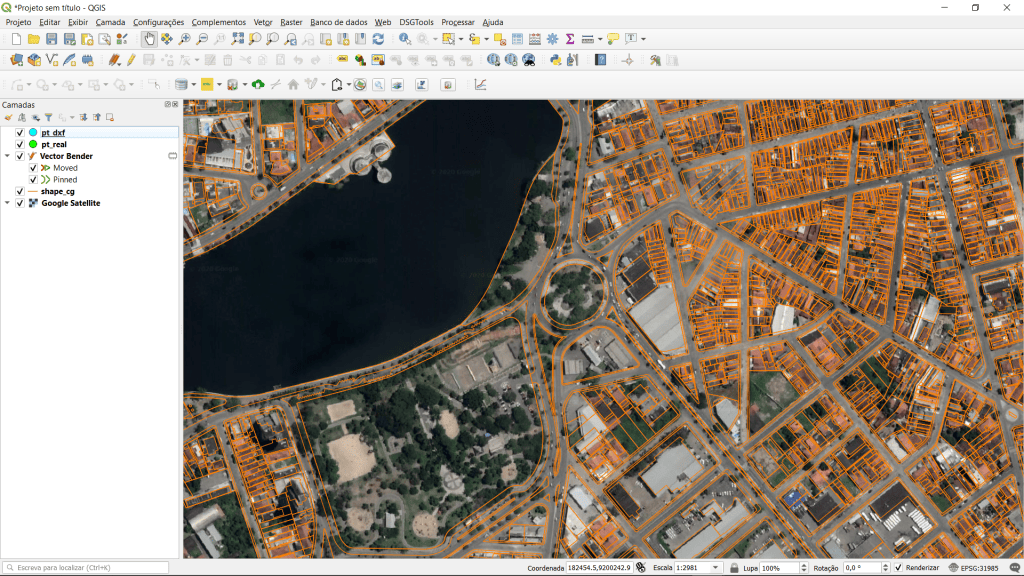 QGIS: Georreferenciando Arquivos Vetoriais com o Plugin Vector Bender