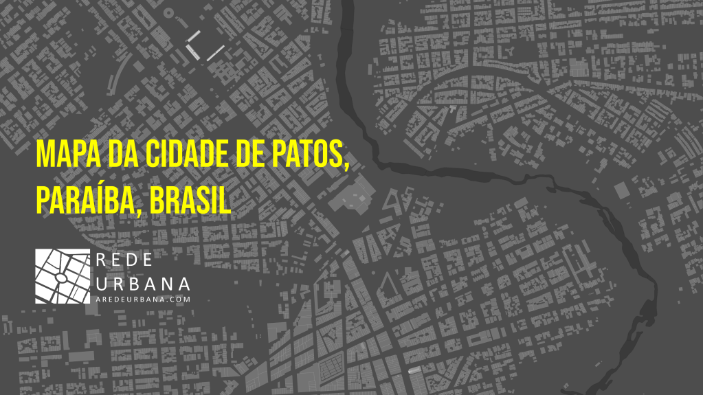 Mapa da Cidade de Patos, Paraíba,&nbsp;Brasil