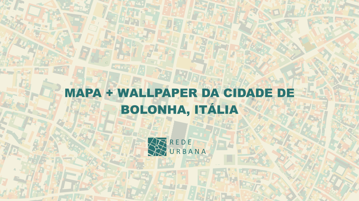 Mapa + Wallpaper da Cidade de Bolonha, Itália